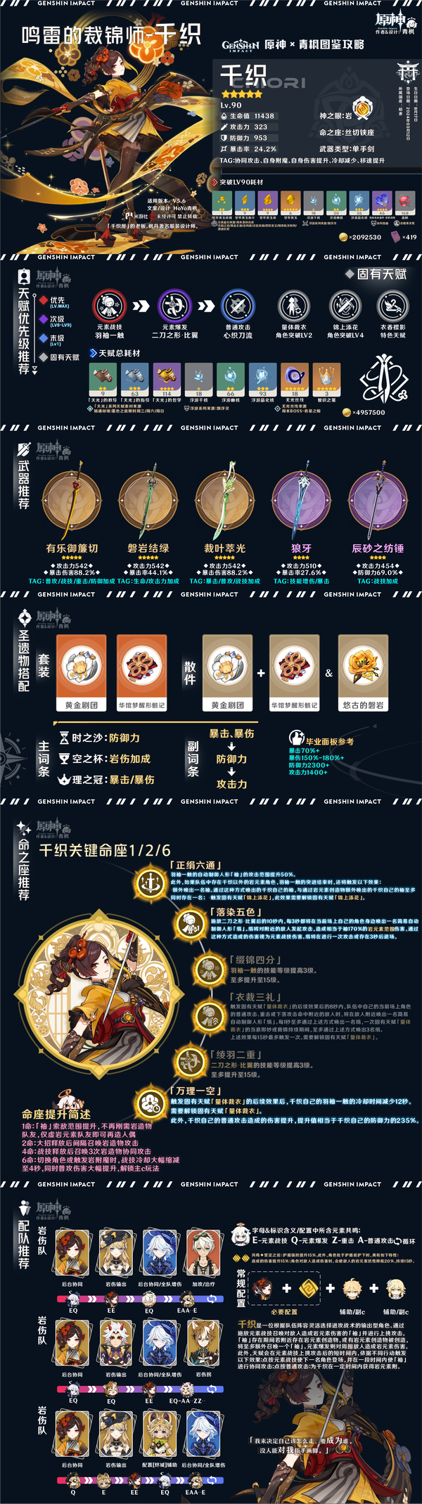 原神,原神,鸣雷贯天,千织,原神