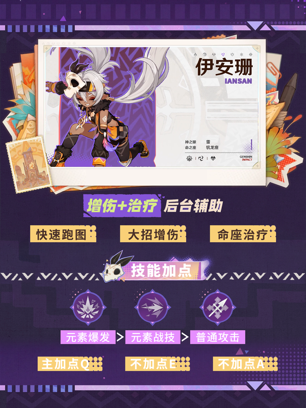 原神,伊安珊,角色养成,原神