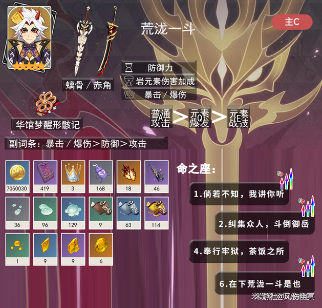 原神,原神,荒泷一斗,攻略,原神