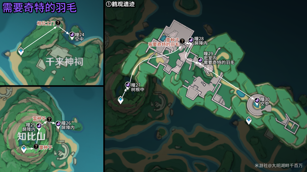 原神,原神,雷神瞳,鹤观,原神