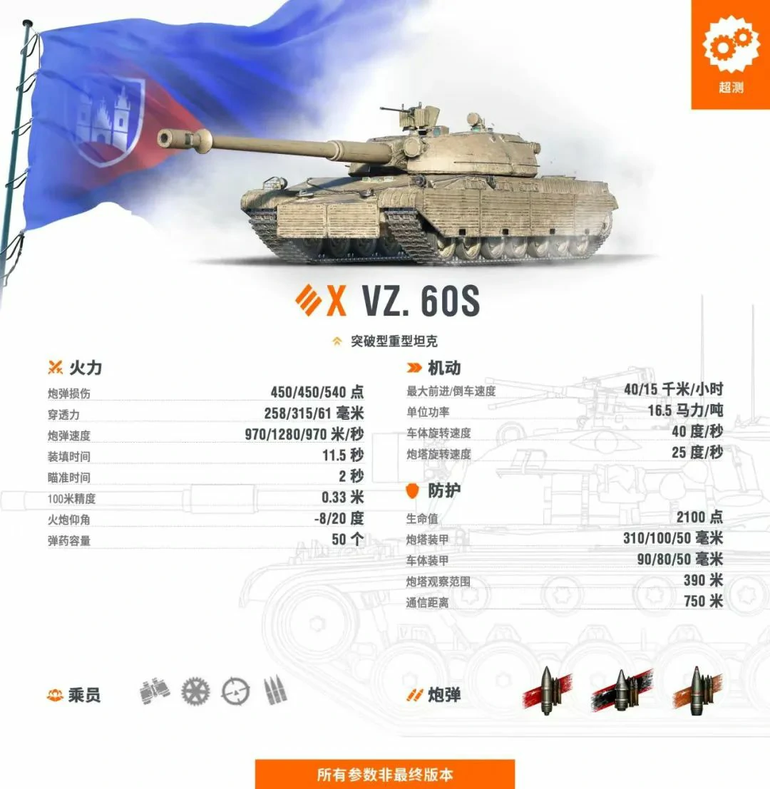 坦克世界,Vz.55,Vz.60S,坦克世界