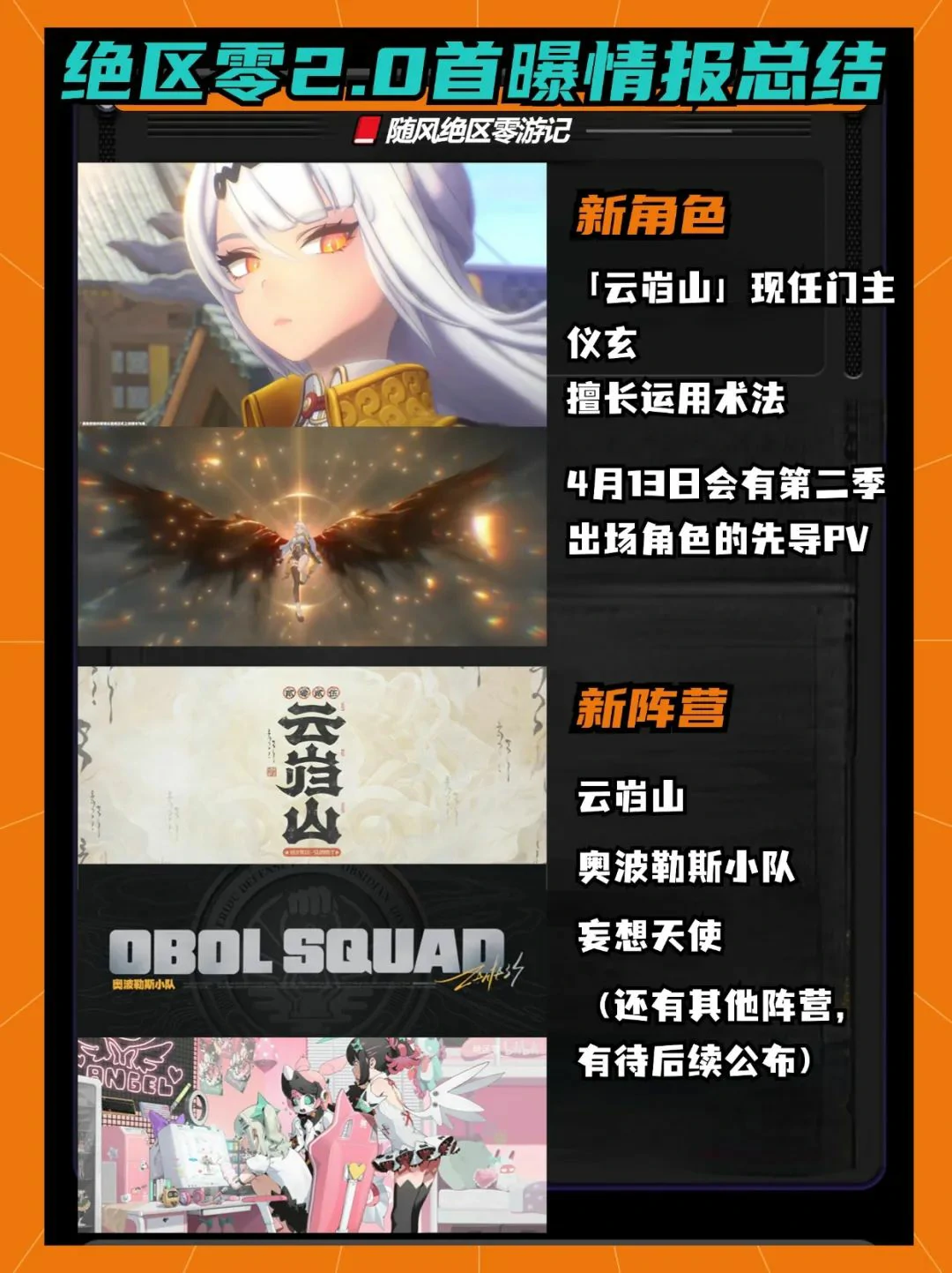 崩坏:星穹铁道,绝区零,2.0,情报总结,绝区零