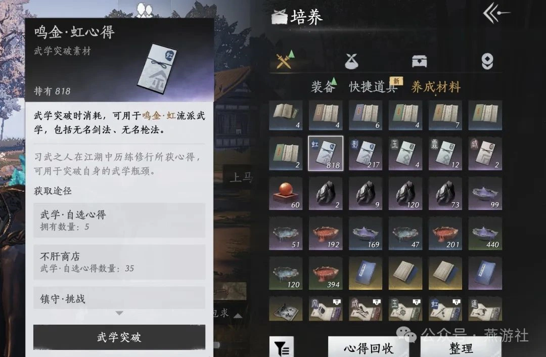 燕云十六声,心法箱子,江湖,燕云十六声