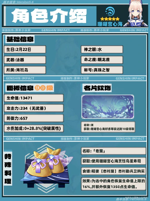 原神,珊瑚宫心海,角色培养,原神
