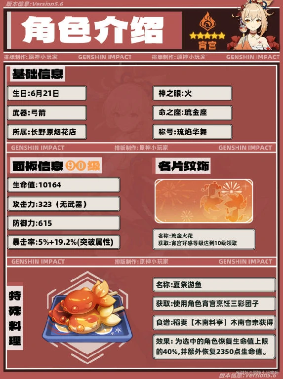 原神,原神,宵宫,角色培养,原神