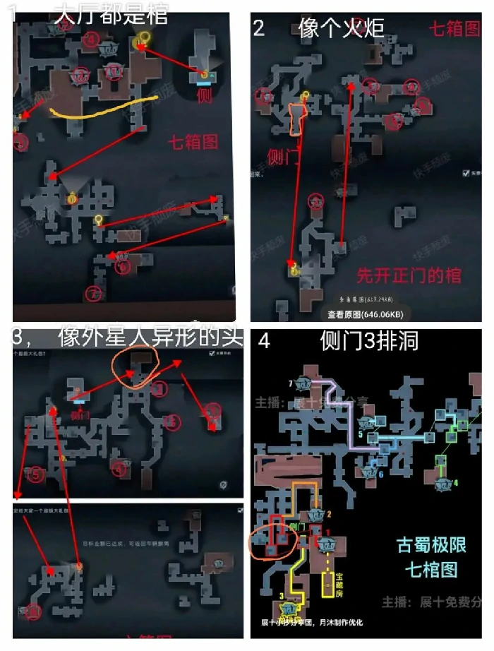 超自然行动组,昆仑秘境侧门背图路线详解,古蜀地图宝藏房z字形路线攻略,昆仑秘境,麒麟房,九龙广场,青铜门,正门,侧门,古蜀,宝藏房,峡谷,棺,古蜀地图二楼宝藏房位置攻略