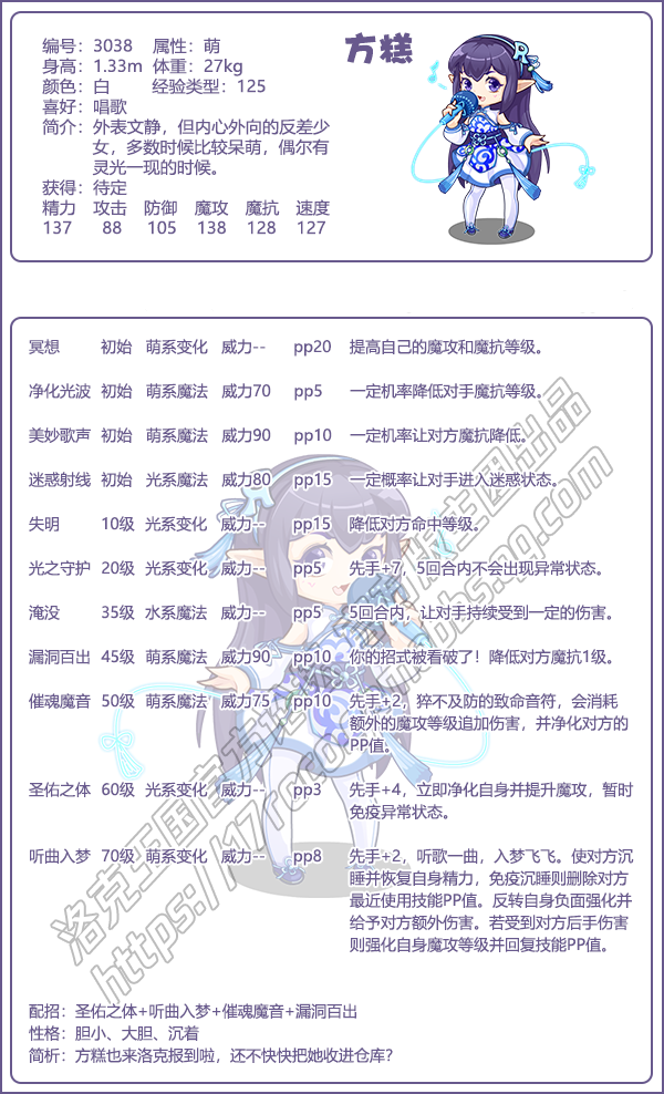 方糕性格推荐