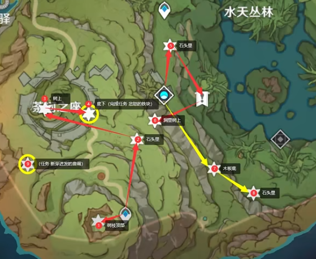 草神瞳位置大全2025,原神