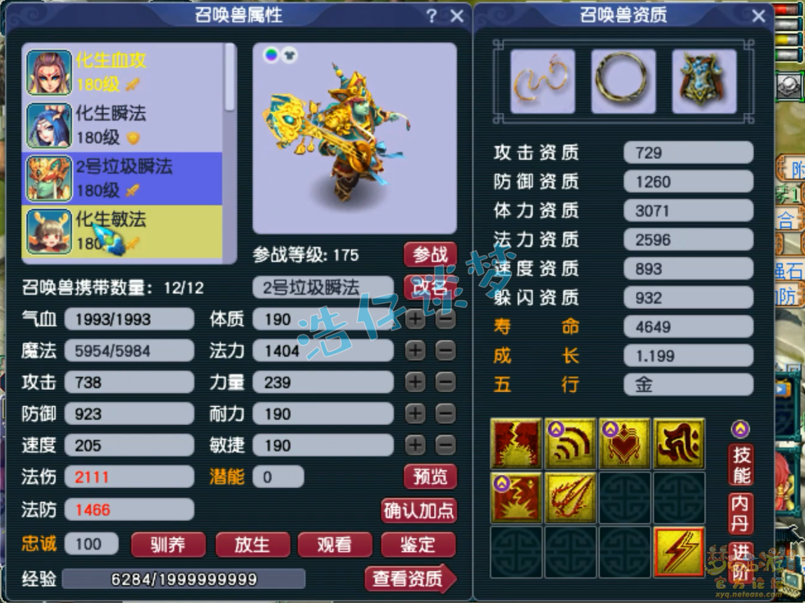 175五开化生寺装备选择,梦幻西游