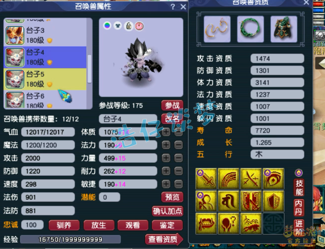 服战魔王寨装备展示175级,梦幻西游
