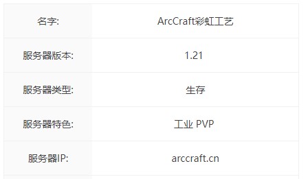 彩虹工艺服务器一览2024,我的世界