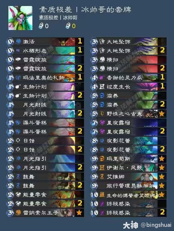 炉石传说行旅旅行社蓝龙德卡组分享,炉石传说