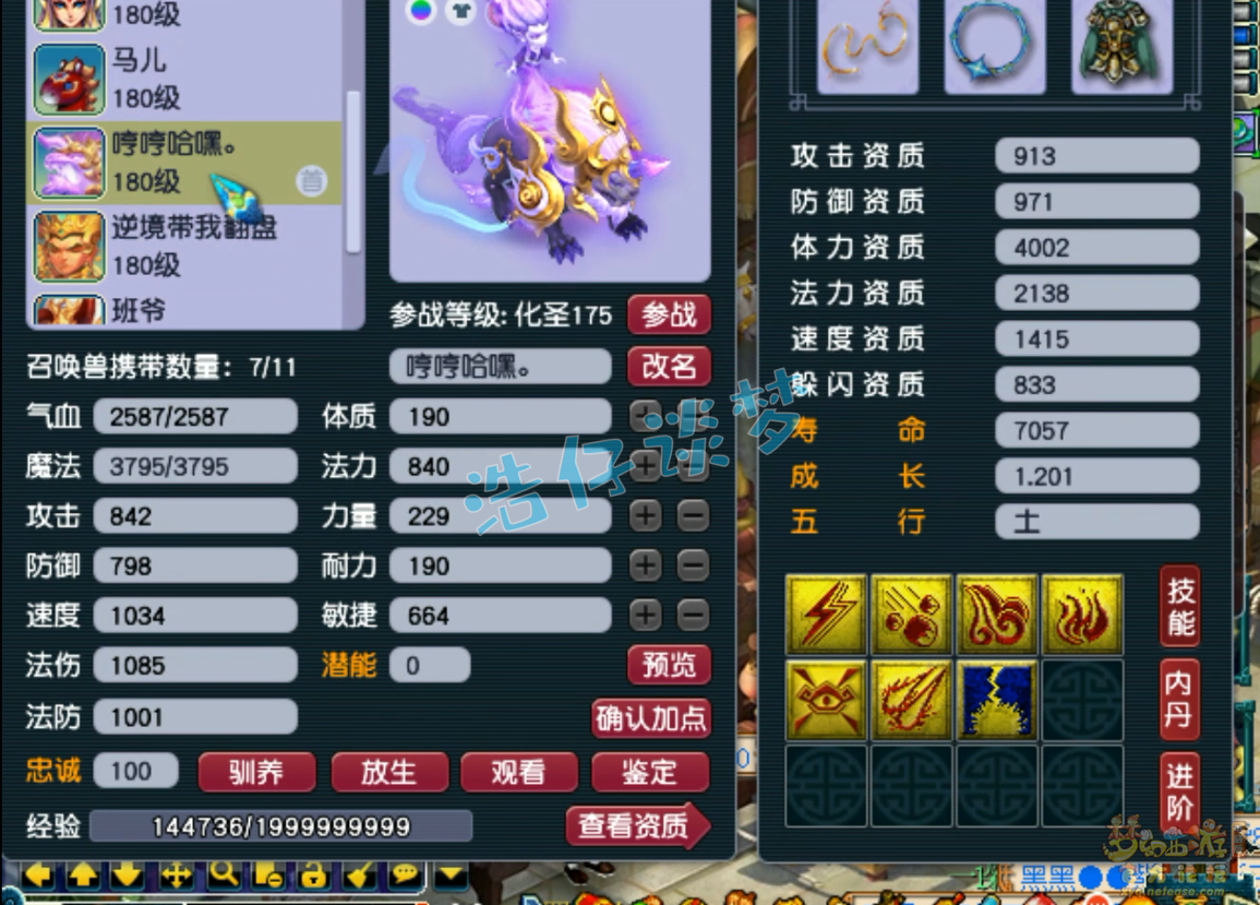 帮战大唐装备搭配175级,梦幻西游