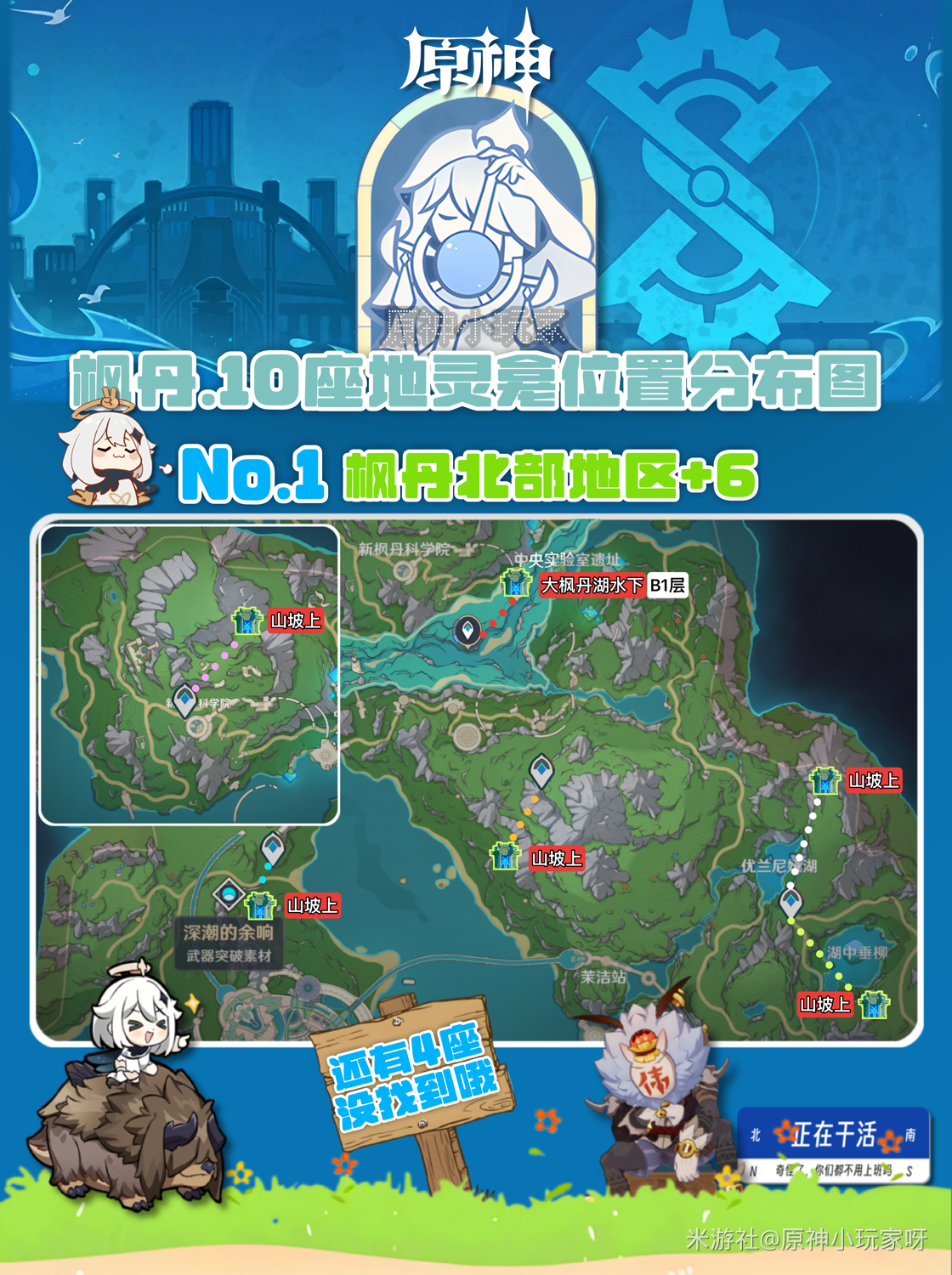 2025原神枫丹地灵龛位置大全,原神