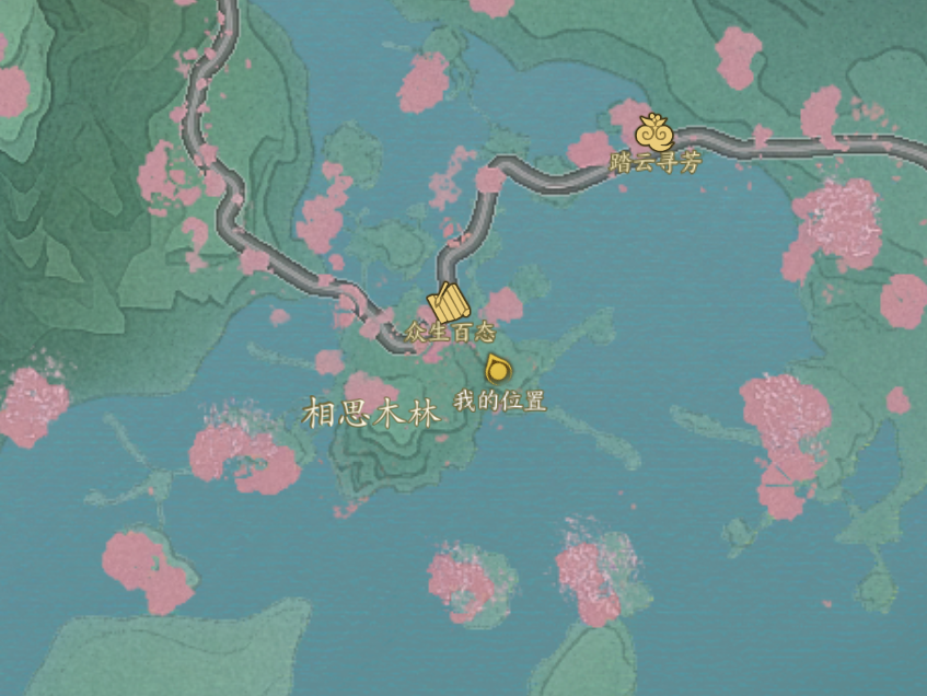 诛仙世界河阳城百景游相思不相闻位置在哪,诛仙世界