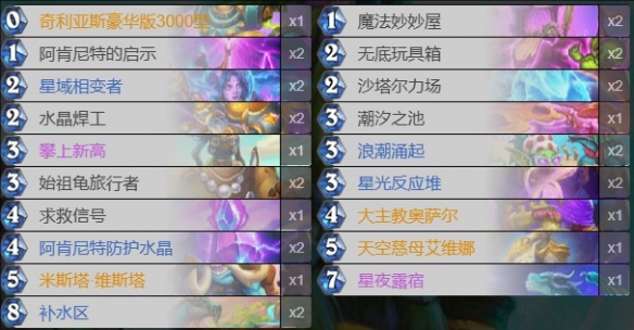 宇宙乱斗角斗场乱斗6胜卡组推荐,炉石传说