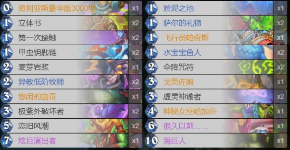 宇宙乱斗角斗场乱斗6胜卡组推荐,炉石传说