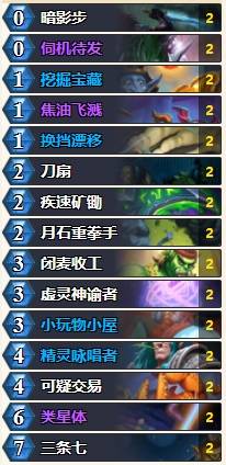 深暗领域版本盗贼卡组推荐,炉石传说