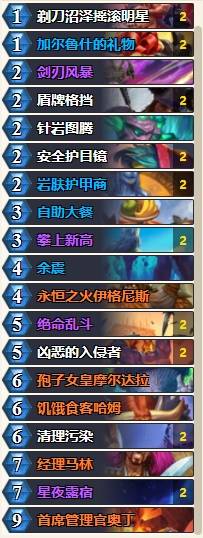 深暗领域版本战士卡组推荐,炉石传说