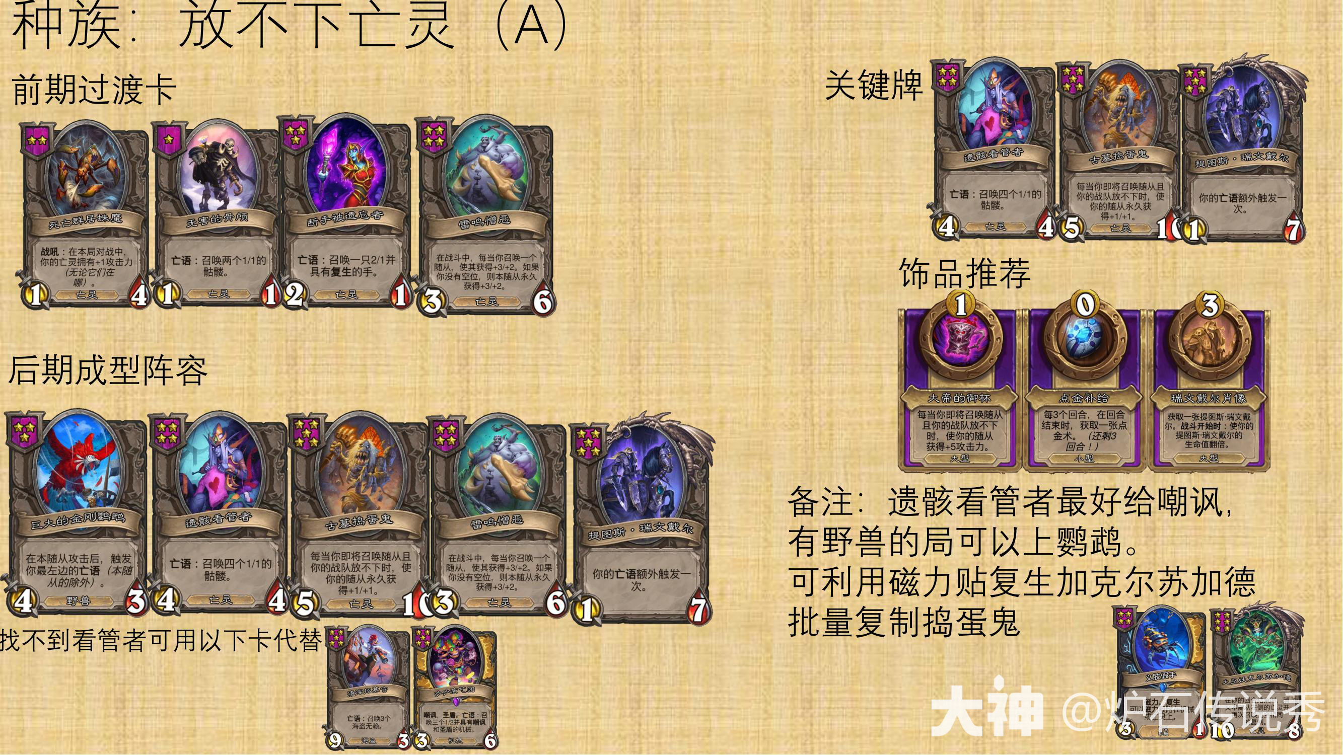 31.0酒馆战棋放不下亡灵阵容推荐,炉石传说