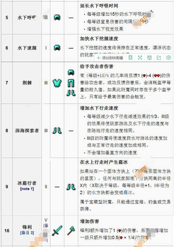 附魔效果大全图表2025,我的世界