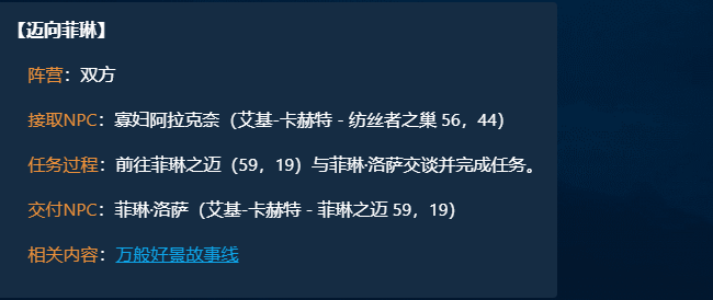 魔兽世界迈向菲琳任务攻略,魔兽世界