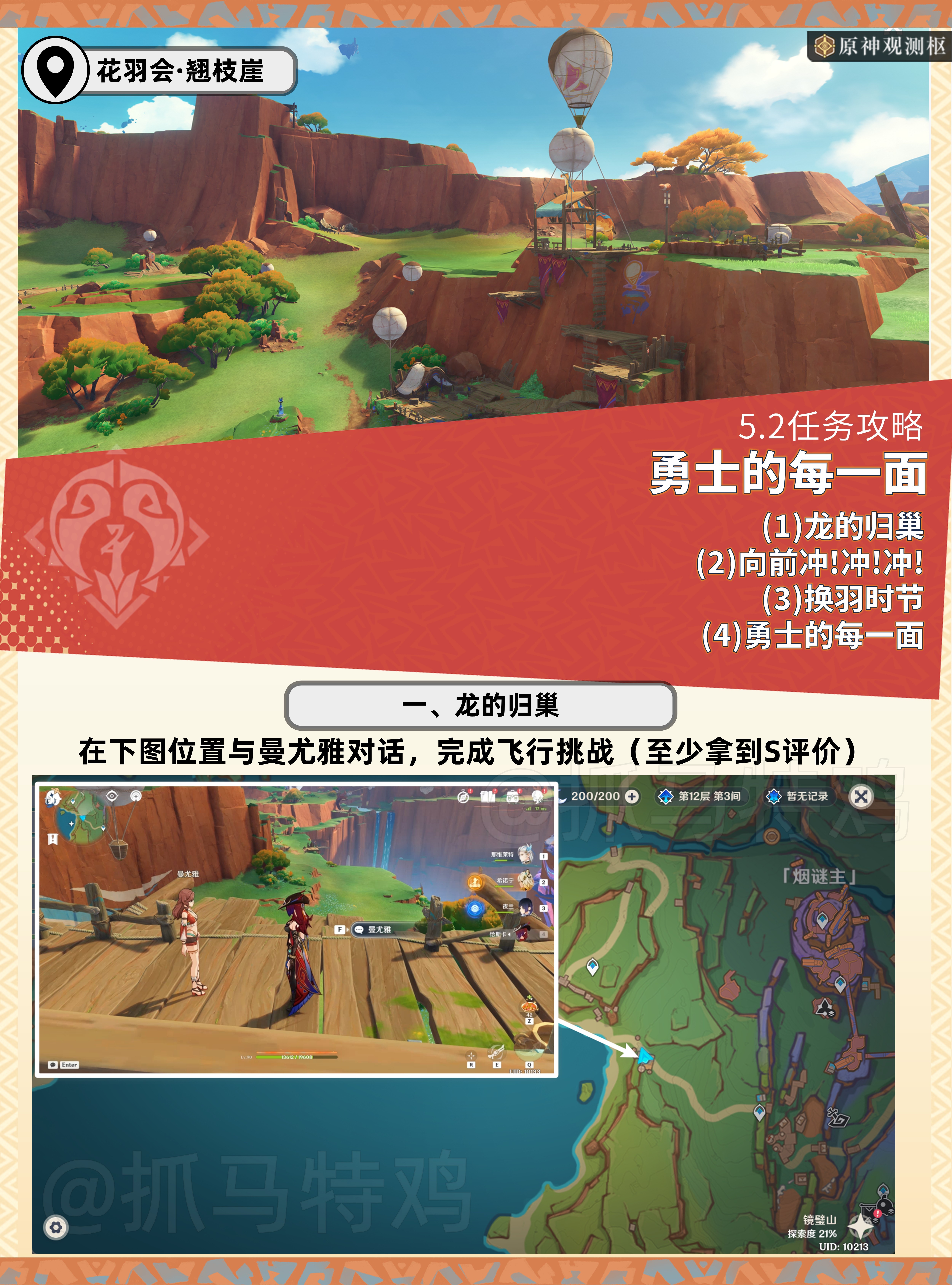 勇士的每一面任务攻略,原神