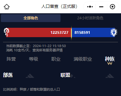 魔兽世界永久60服人口普查,魔兽世界