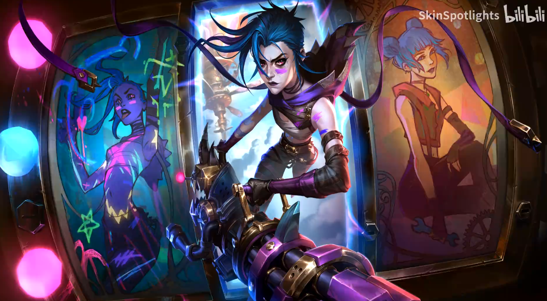 LOL破碎者金克丝皮肤效果预览,LOL