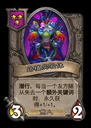 培植实验体卡牌效果一览,炉石传说