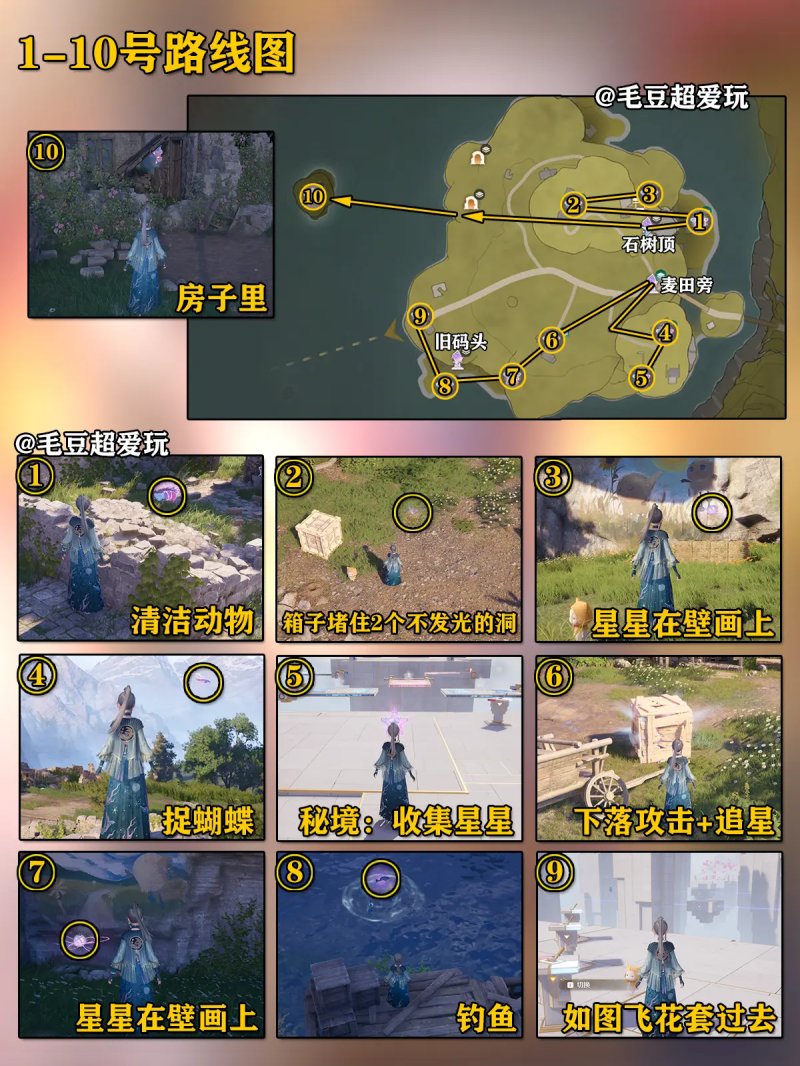 石树田无人区奇想星全收集攻略,无限暖暖