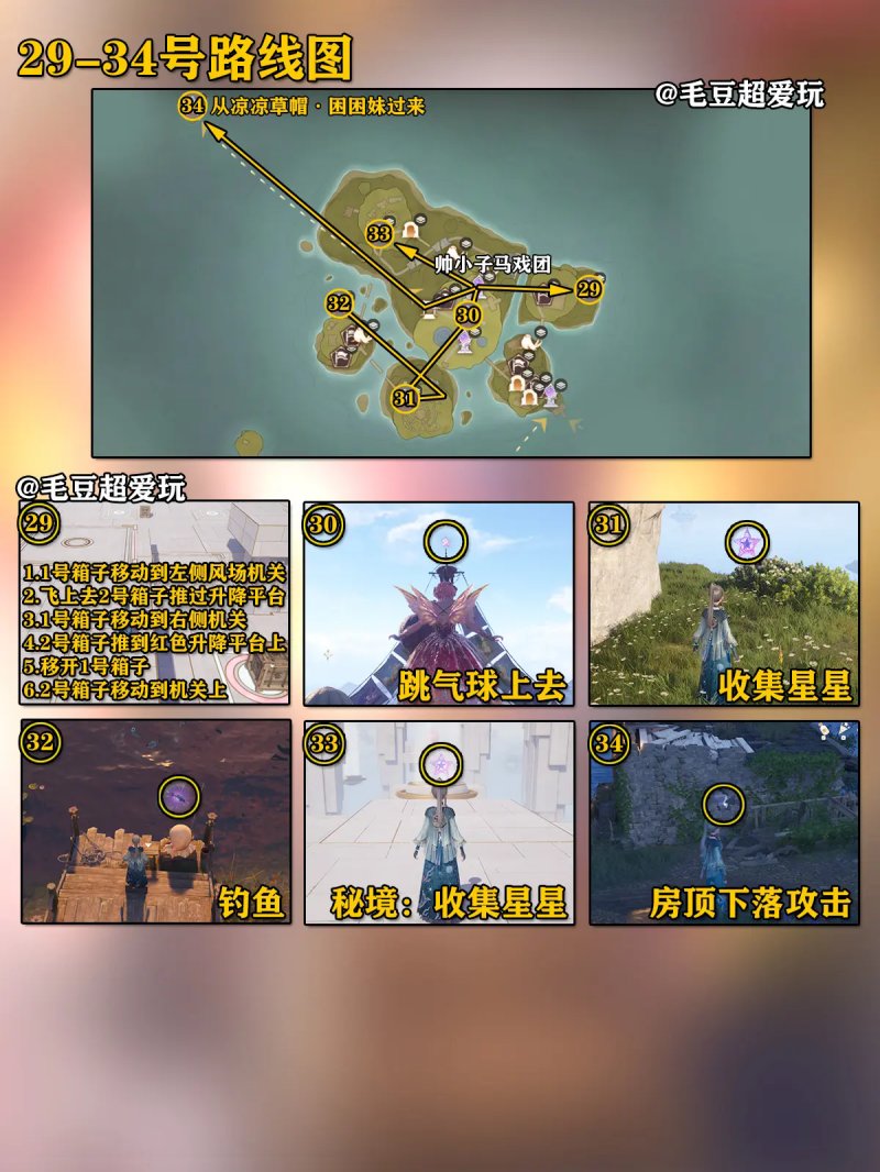 石树田无人区奇想星全收集攻略,无限暖暖