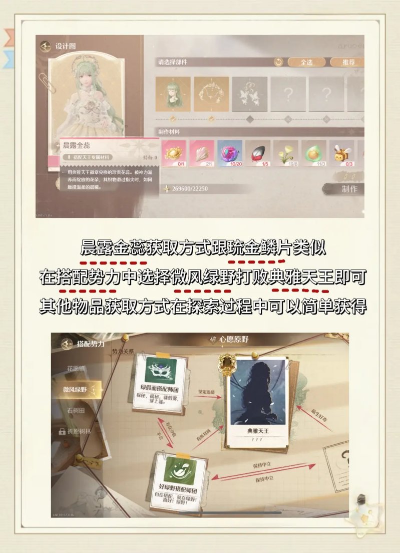 心愿金蔷薇材料怎么获得,无限暖暖
