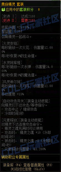 DNF重泉版本精灵国度套套装属性一览,DNF