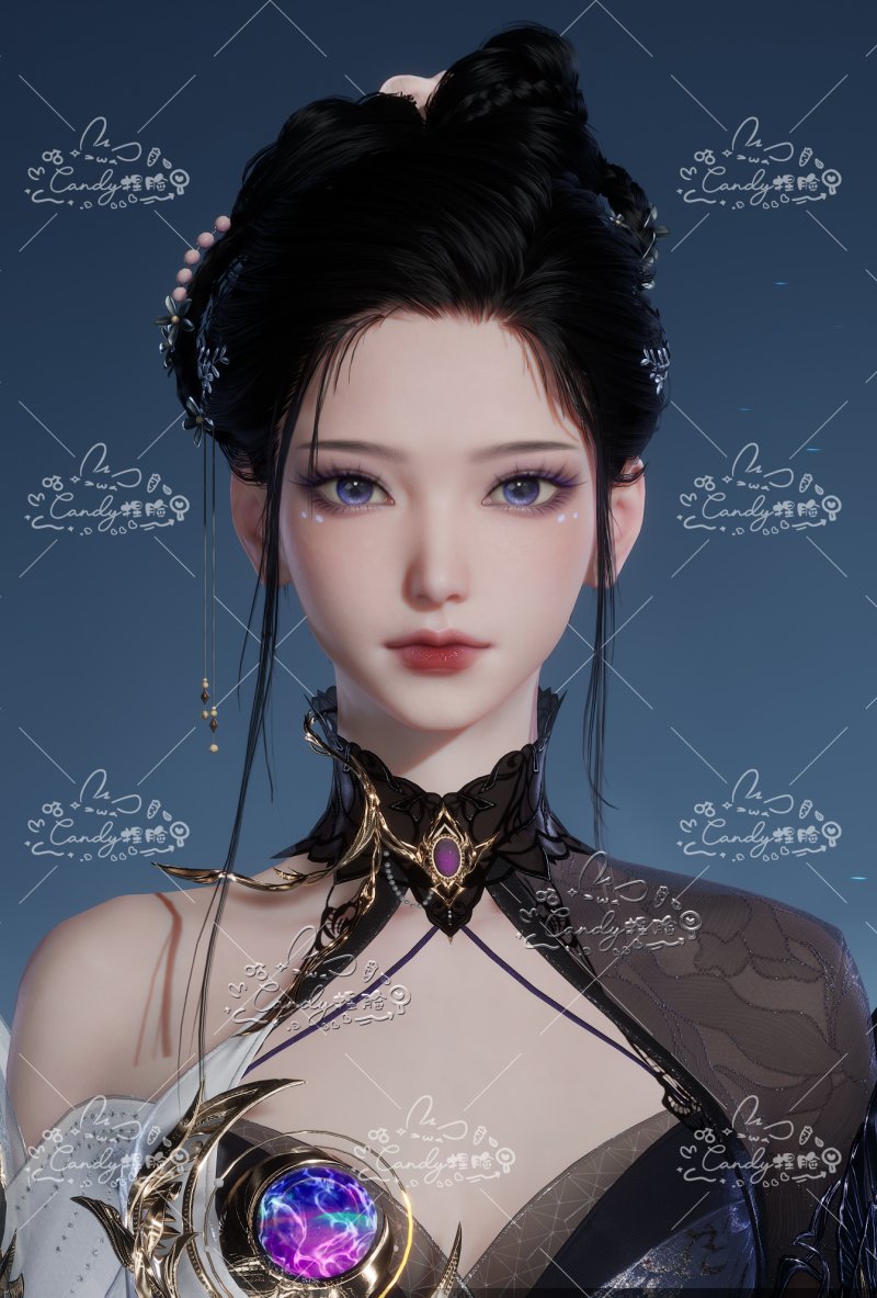 青云女紫霞仿妆捏脸数据,诛仙世界