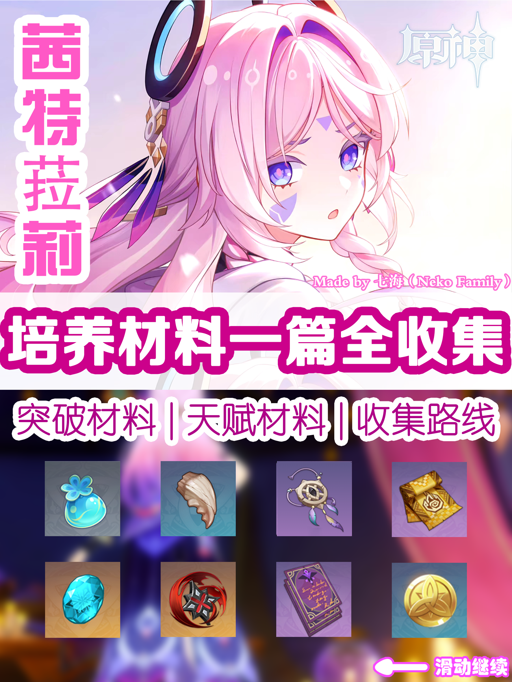 茜特菈莉突破材料一览,原神