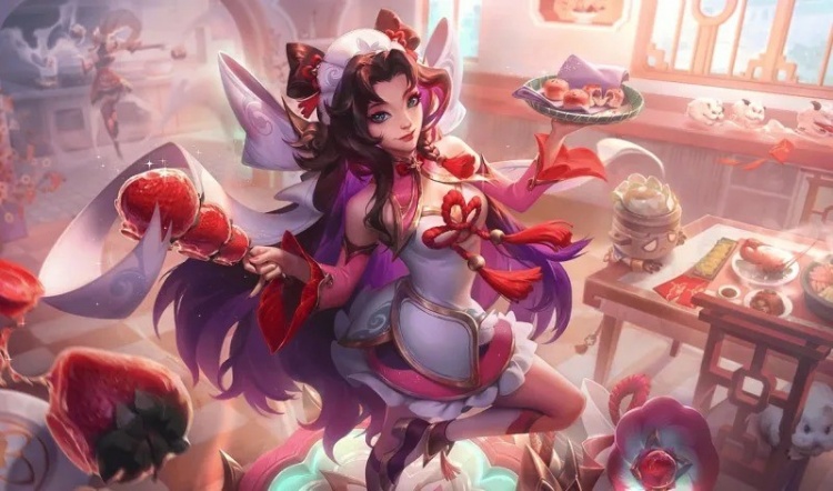 LOL点心宝贝萨勒芬妮皮肤效果预览,LOL