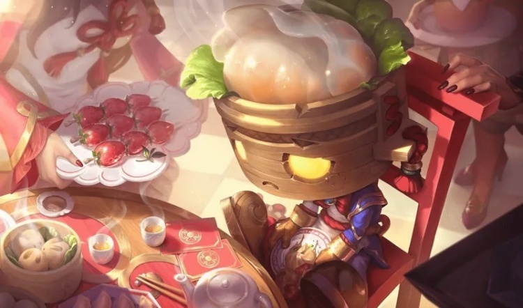 LOL点心宝贝阿木木皮肤效果预览,LOL