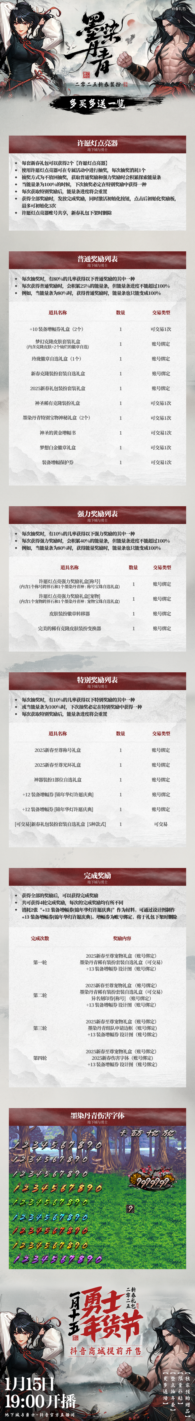 DNF2025春节套多买多送奖励一览,DNF
