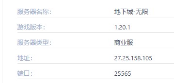 地下城无限服务器一览2025,我的世界