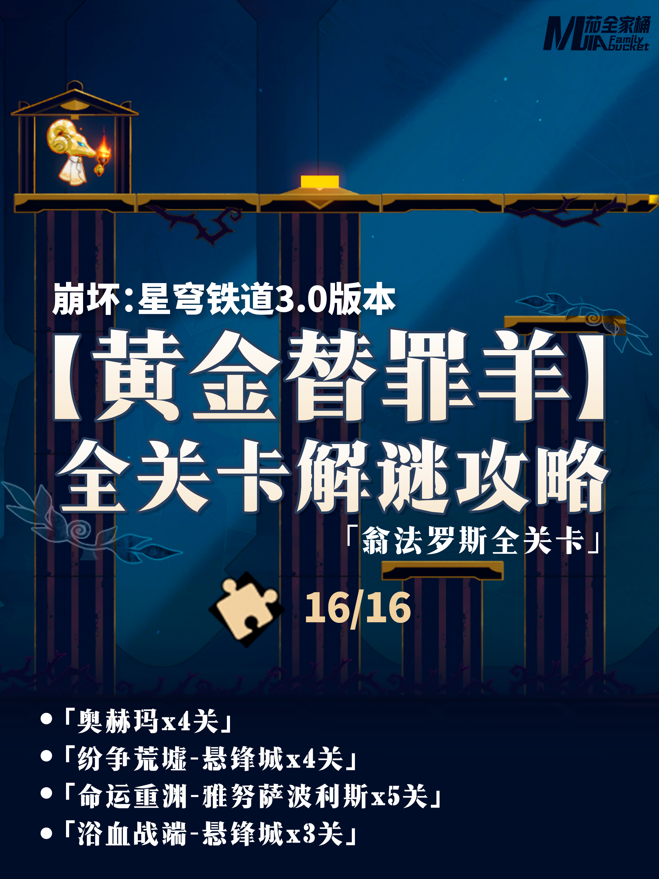崩坏星穹铁道3.0全黄金替罪羊解密攻略,星穹铁道