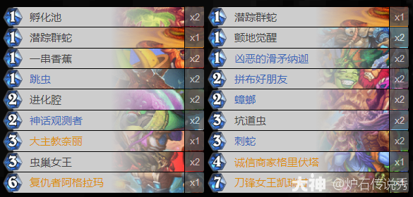 星际英雄传异虫猎卡组推荐,炉石传说