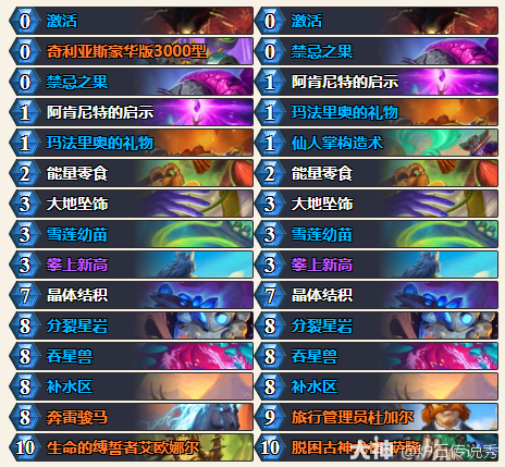 星际英雄传大哥德卡组推荐,炉石传说