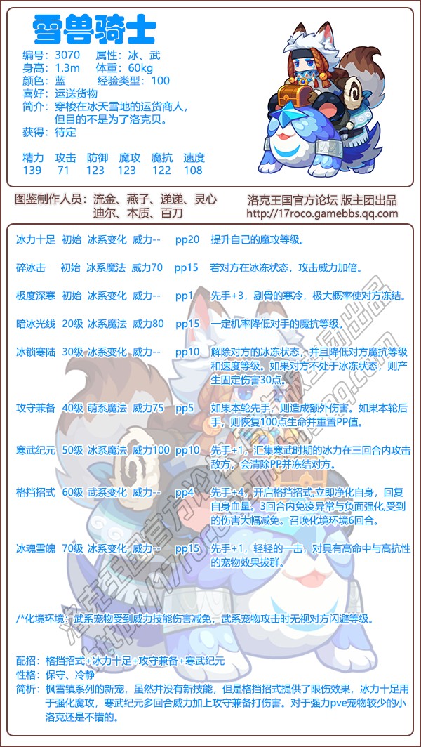 枫雪镇宠物图鉴2025
