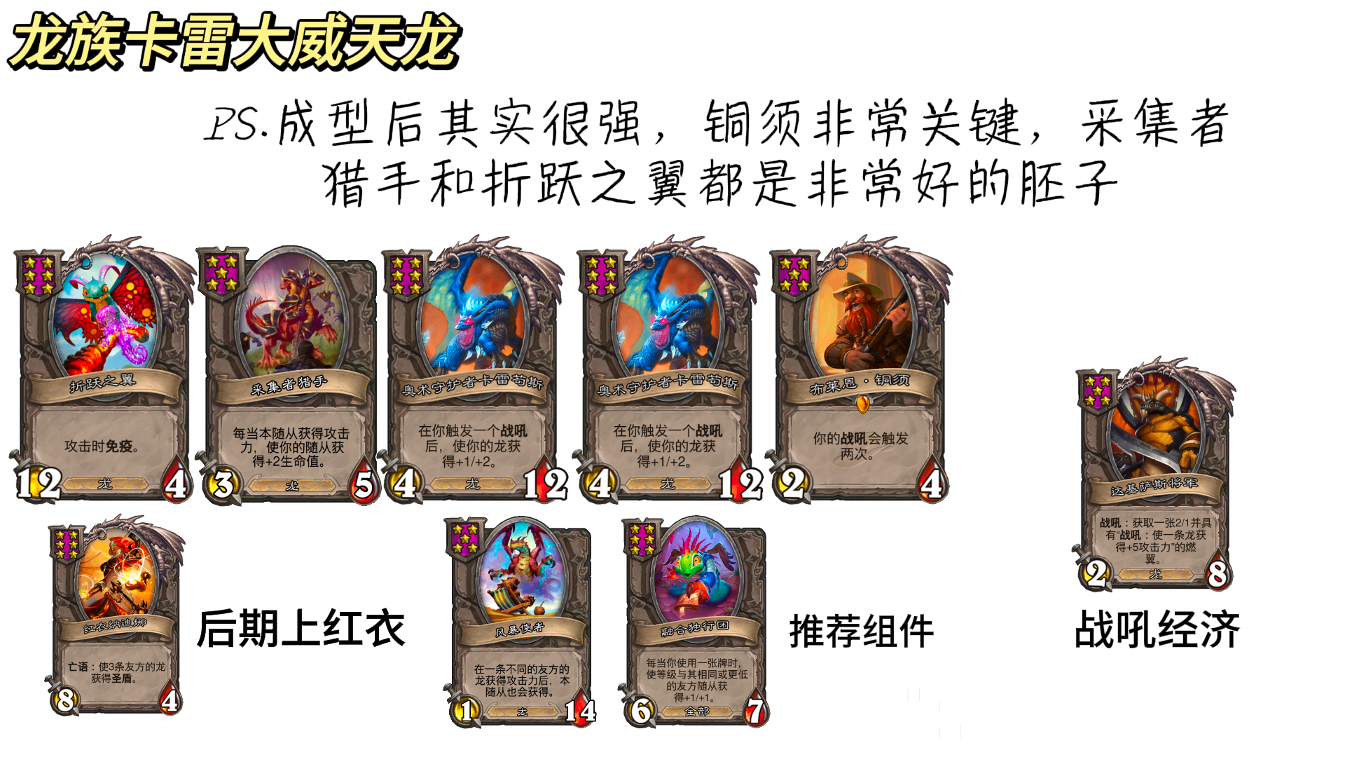 31.4.2酒馆战棋龙族卡雷大威天龙阵容玩法攻略,炉石传说