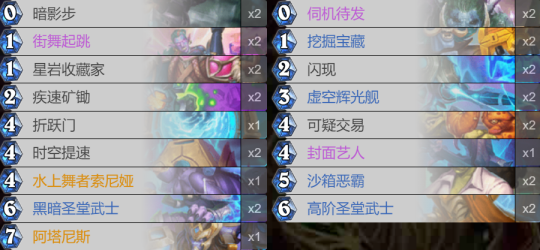 武士贼卡组代码推荐,炉石传说