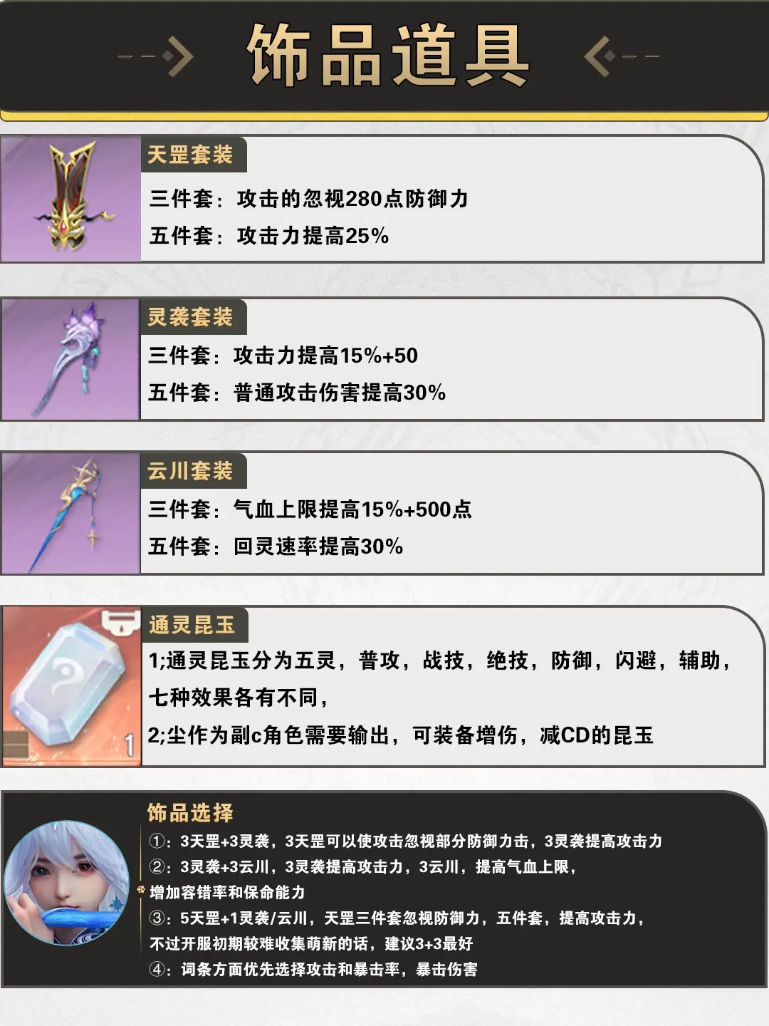 尘饰品推荐
