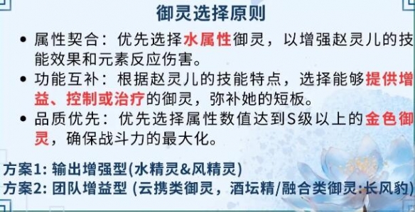 赵灵儿培养攻略