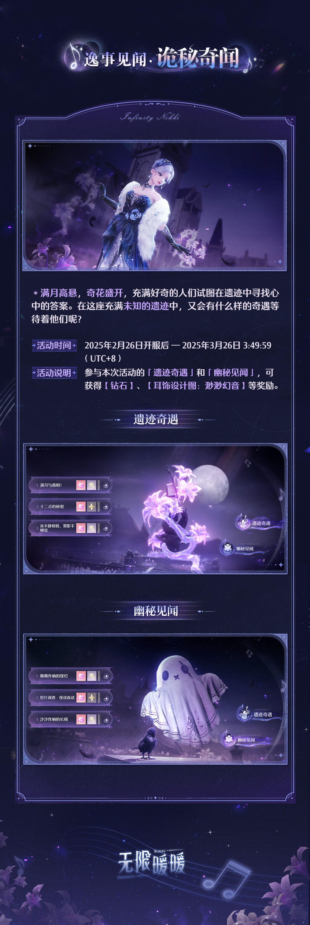 旧日遗梦之歌活动攻略,无限暖暖