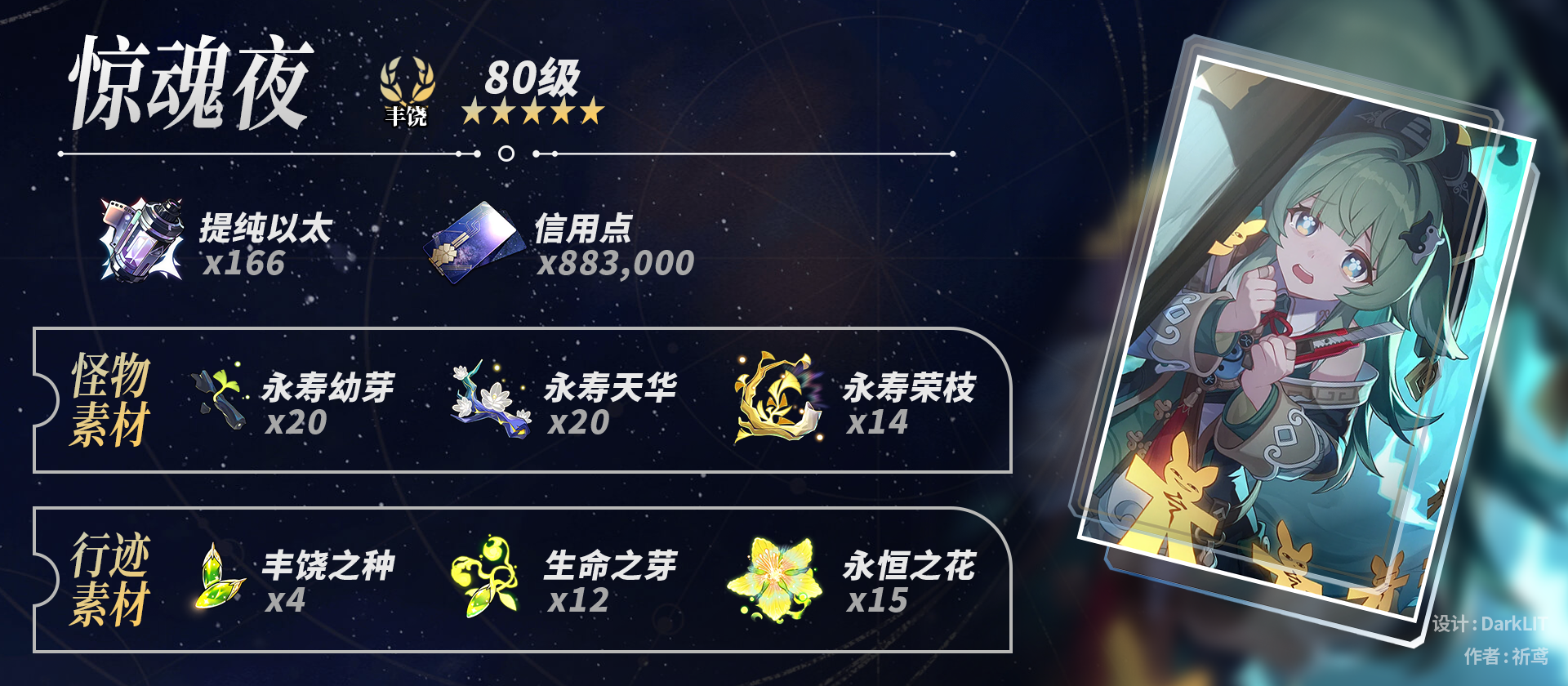 崩坏星穹铁道藿藿养成材料一览,星穹铁道